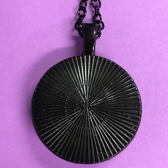 Be Strong and Courageous Black Pendant Necklace - Picture 4 of 5